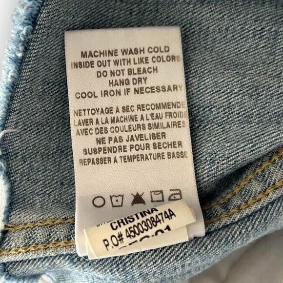 JOE'S Jean Jacket Women's Sz S Blue Cutoff Boyfriend Button Up Country W… - Picture 14 of 16